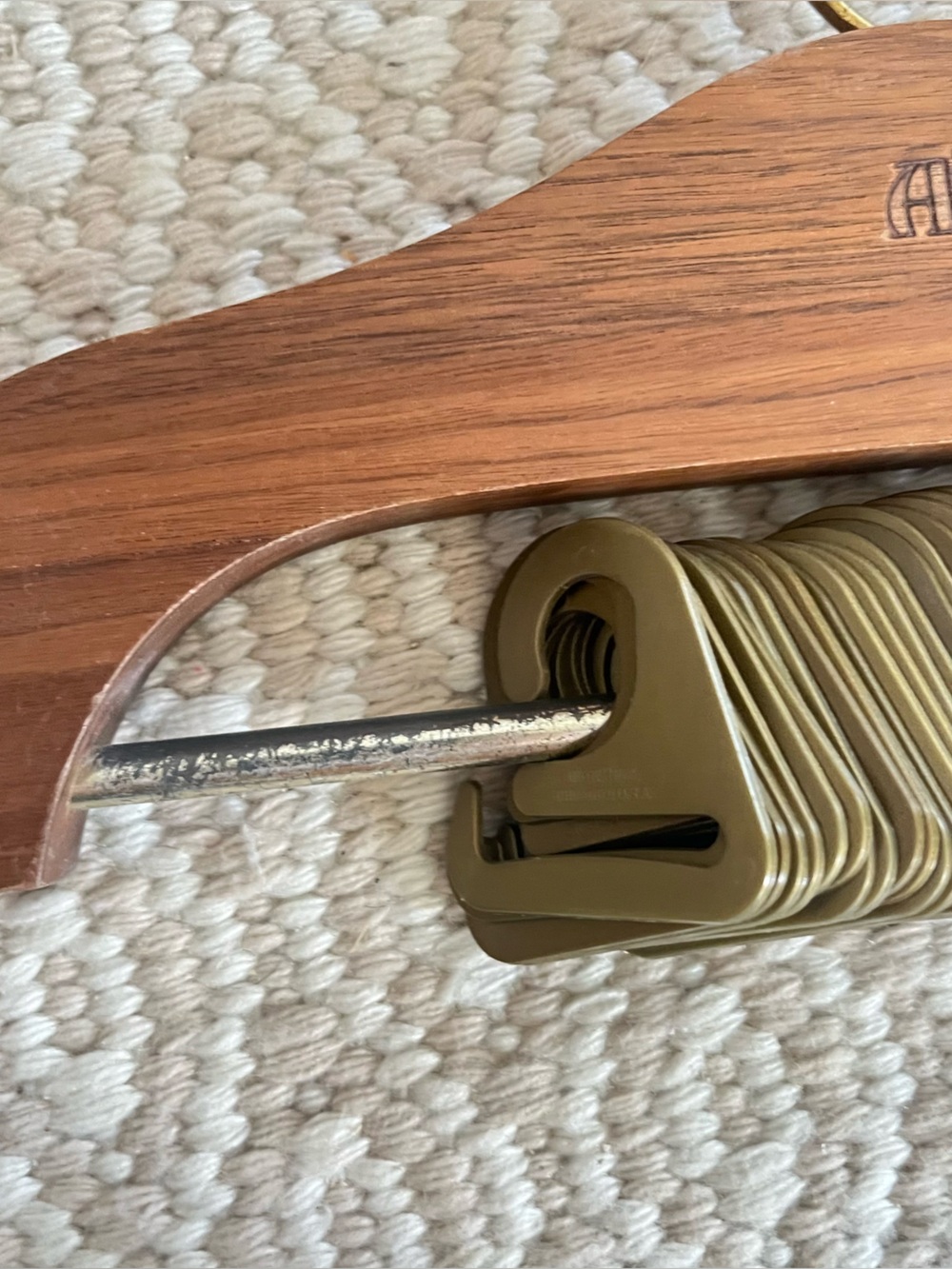 Vintage Wooden Tie Hanger Rack - Picture 2 of 5